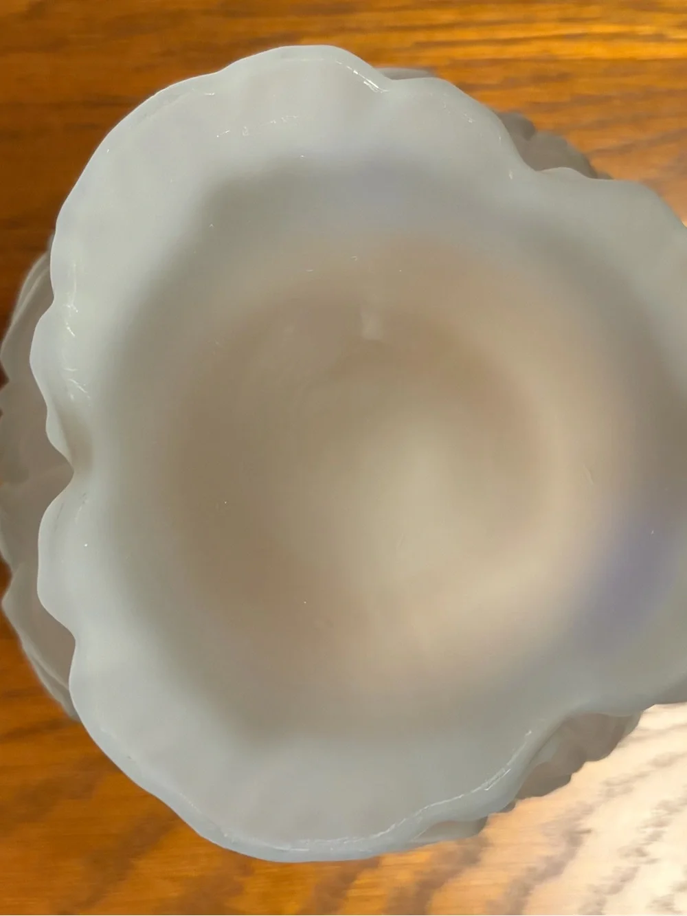 Vintage Imperlux Frosted Rose Pedestal Bowl